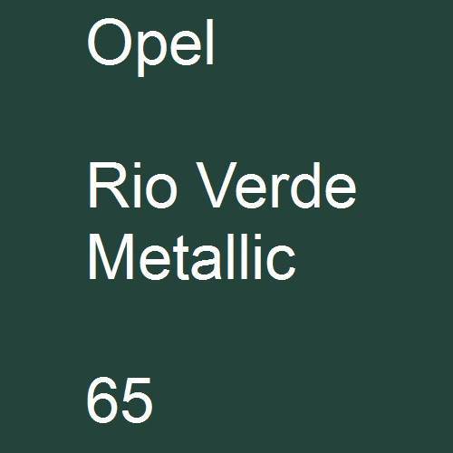 Opel, Rio Verde Metallic, 065.